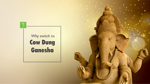 cow dung Ganesh idol